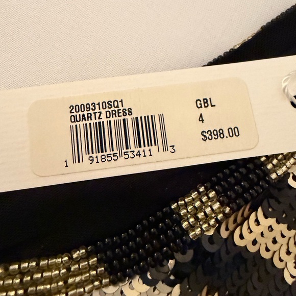 Trina Turk Black and Gold Sequin Mini Dress - Picture 10 of 12